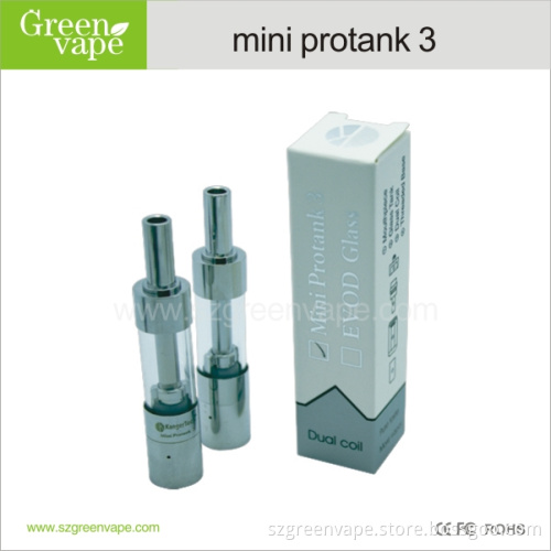In Stock newest product kanger mini protank 3 dual coil Pyrex Glass